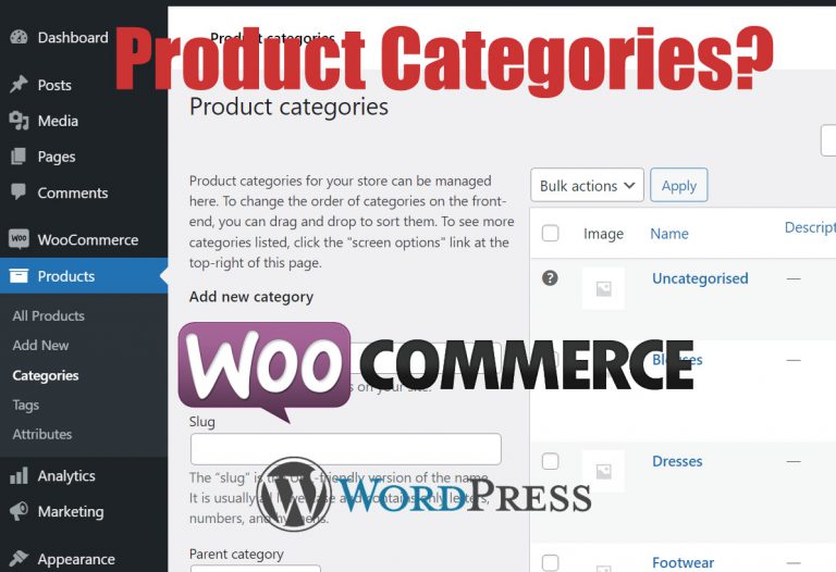 Managing Products in WooCommerce 1 Product Categories