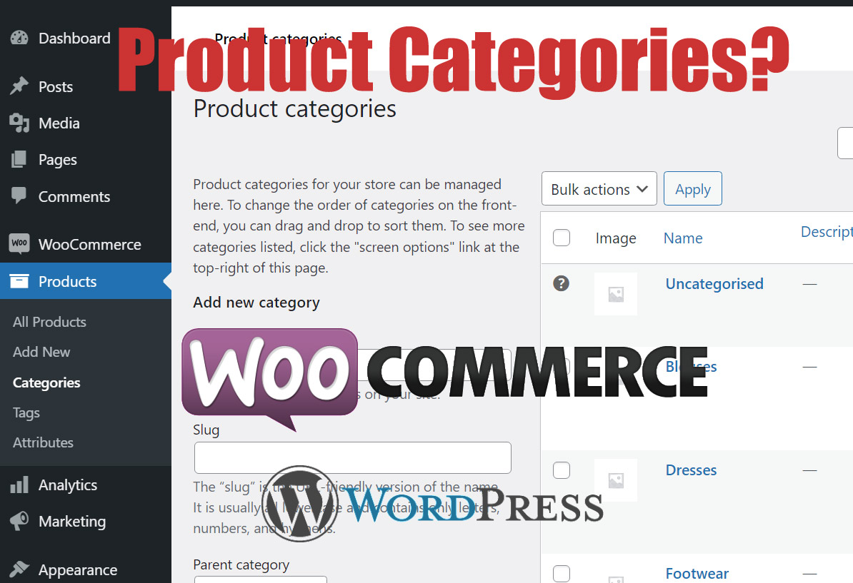 Product Categories WooCommerce