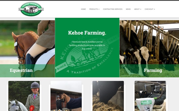Kehoe Farming com website